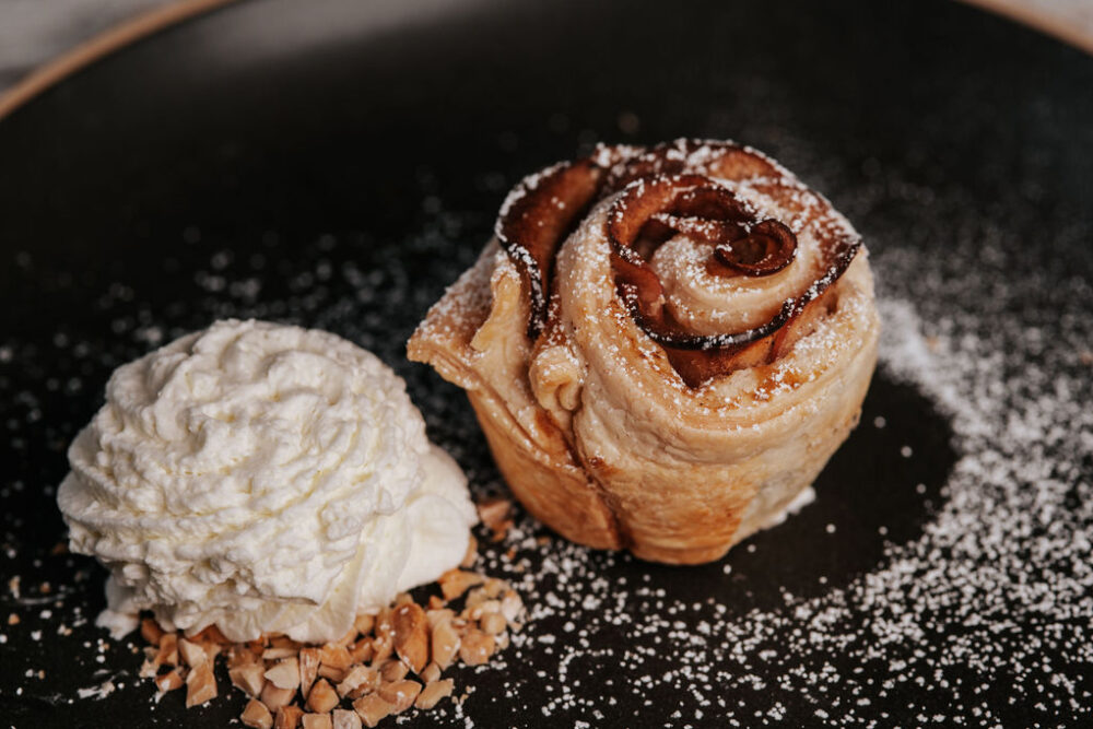 Apple Almond Rose Tart