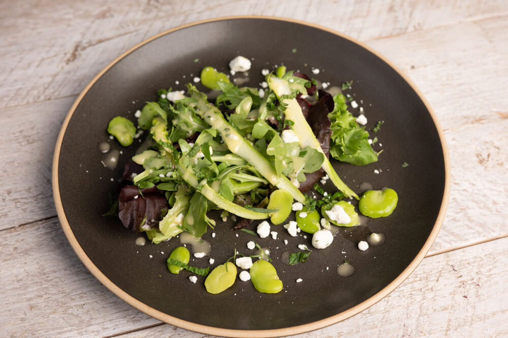 Fava Bean & Asparagus Salad