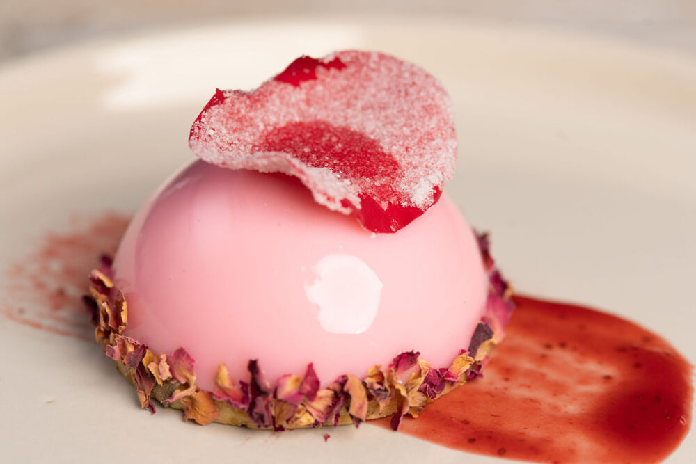 Strawberry Rose Mousse